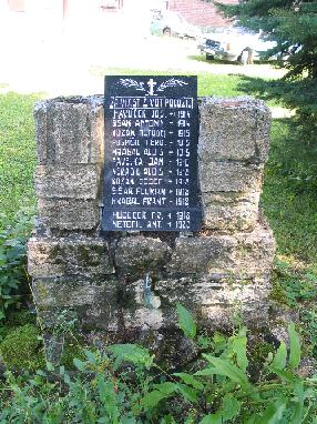 Památník padlým ve světové válce