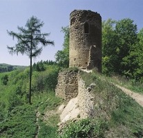 Koryčany - zřícenina hradu Cimburk
