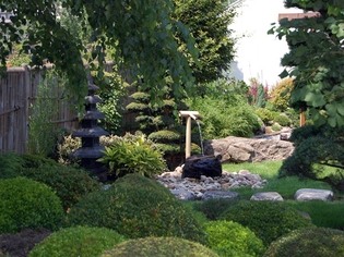 Japonská zahrada v zahradnictví Tonja