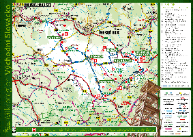 Mapa rozhleden mikroregionu Východní Slovácko