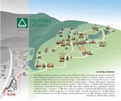 Mapa Valašské dědiny