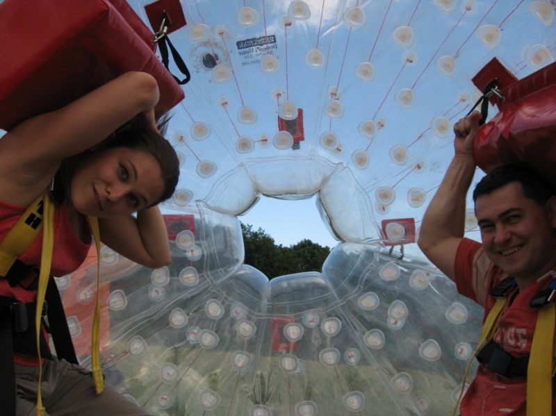 Zorbing u Hotelu Vega