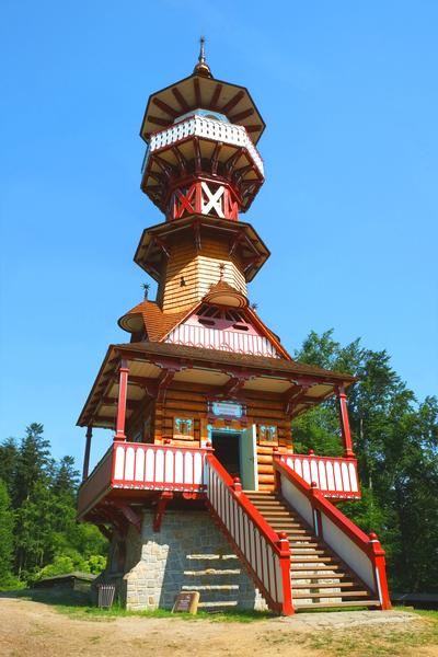 Jurkovičova rozhledna v Rožnově pod Radhoštěm (Karlův kopec)