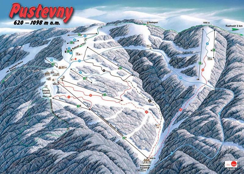 Lyžařské středisko Pustevny