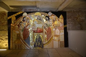 Vstup do podzemí velehradské baziliky