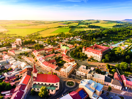 zimní letecký pohled na zámek, autor: Flypix