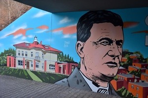 Podchod k Baťově vile