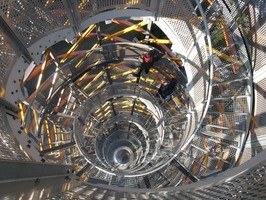 Spirálová konstrukce rozhledny na Vartovně